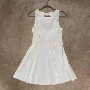 Francesca’s Miami White Dress Bow Back Detail S